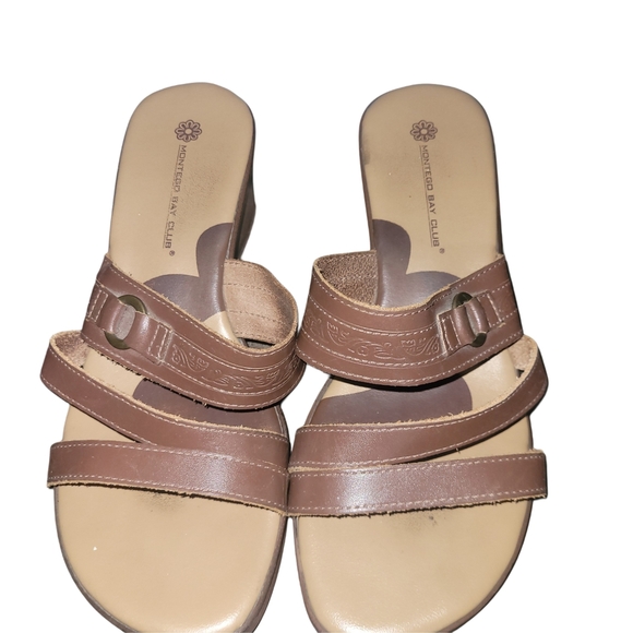 Montego Bay Club Brown Leather Sandals - Picture 3 of 5